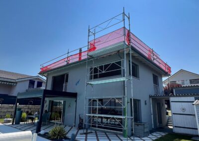 structure d’echafaudage pour travaux de façade à Aigle